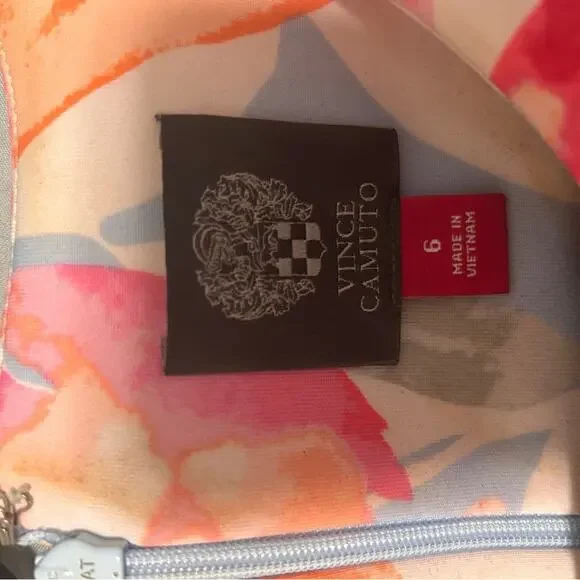 Vince Camuto Multicolor Floral Midi Dress Size: 6 - Picture 2 of 3